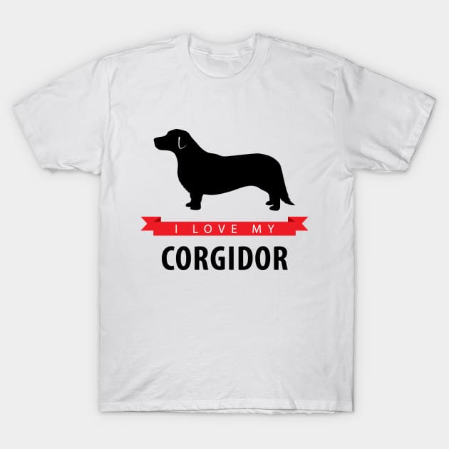 I Love My Corgidor T-Shirt by millersye